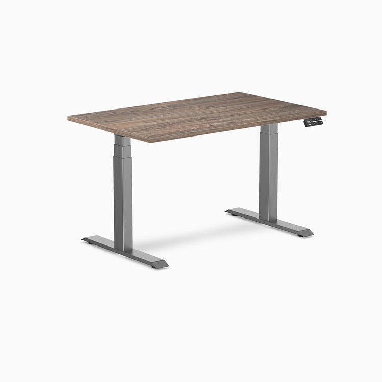 Bureau assis-debout Desky Dual en mélamine