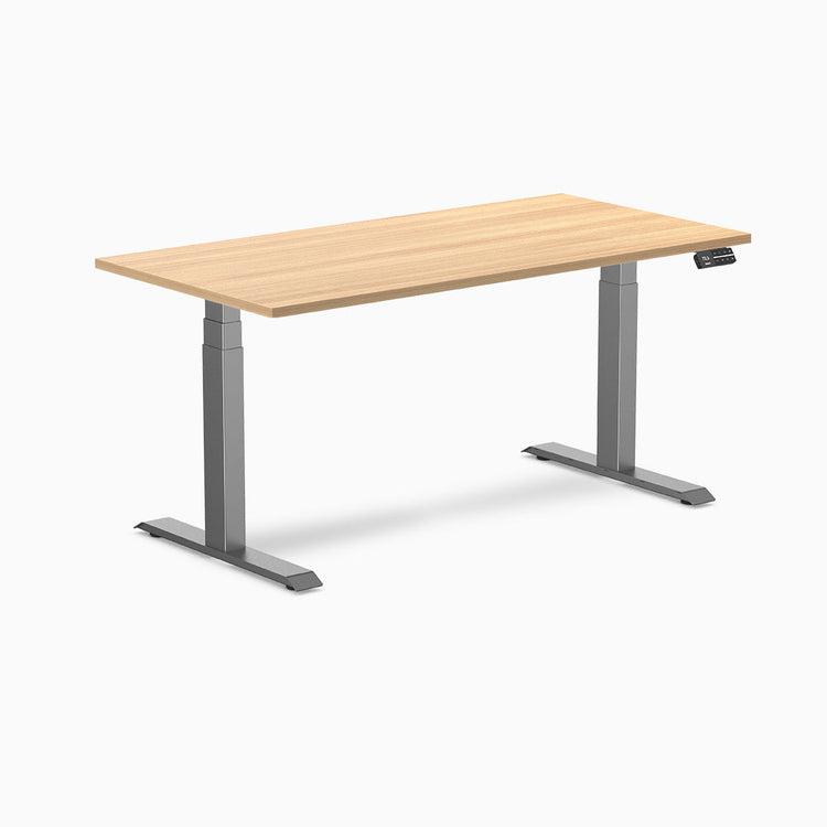 Bureau assis-debout Desky Dual en mélamine