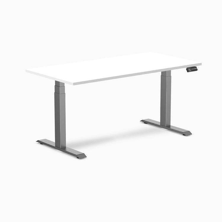 Bureau assis-debout Desky Dual en mélamine