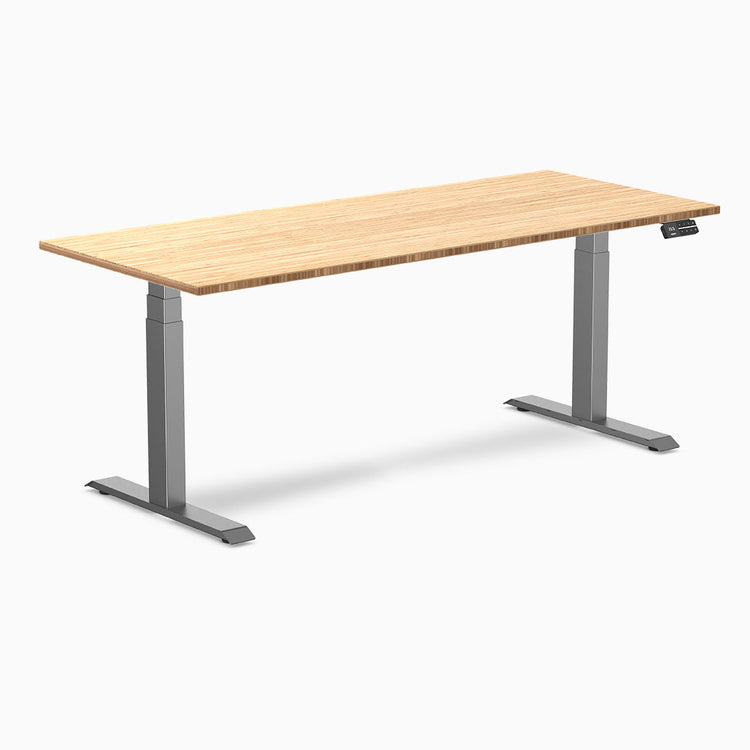 Bureau assis debout en bambou Desky Dual