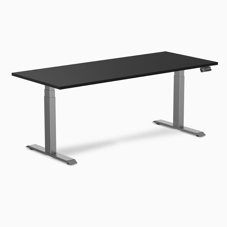Bureau assis-debout Desky Dual en mélamine