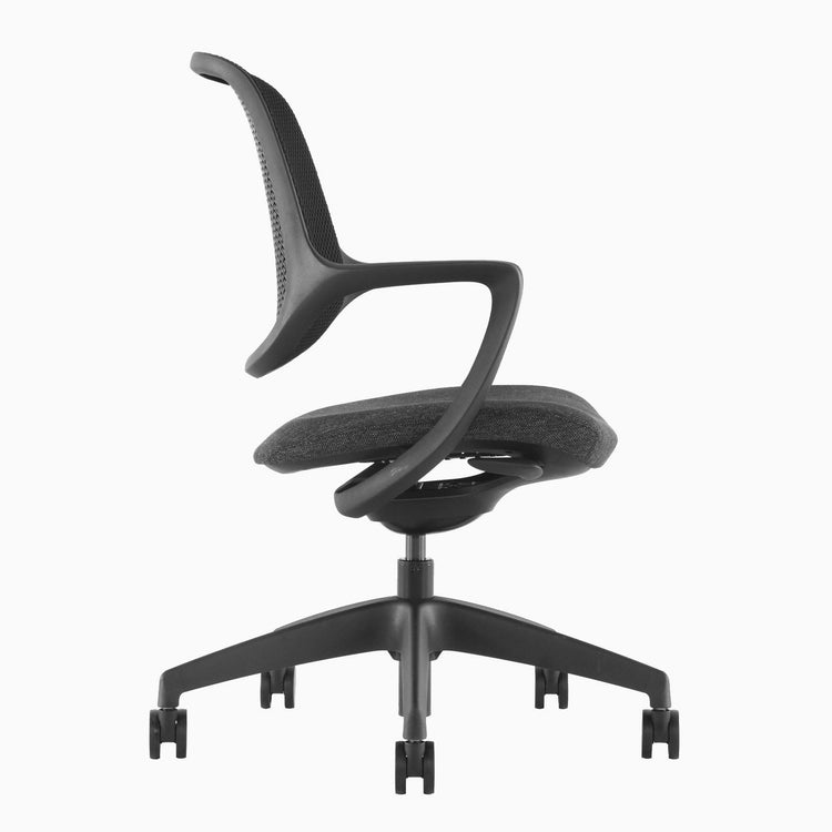 Chaise de bureau ergonomique Ă dossier bas Desky Evoque