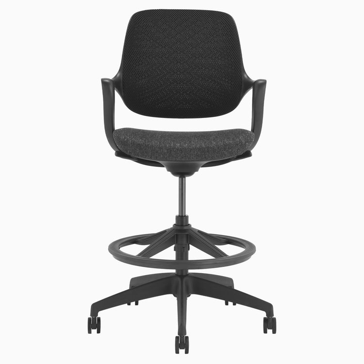 Chaise de bureau ergonomique Ă dossier bas Desky Evoque