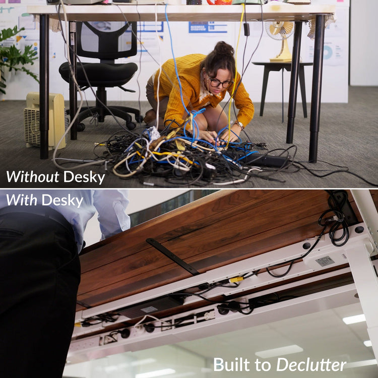 Desky Integrated Cable & Power Channel