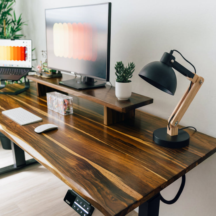 Lampe de bureau en bois Desky Axis