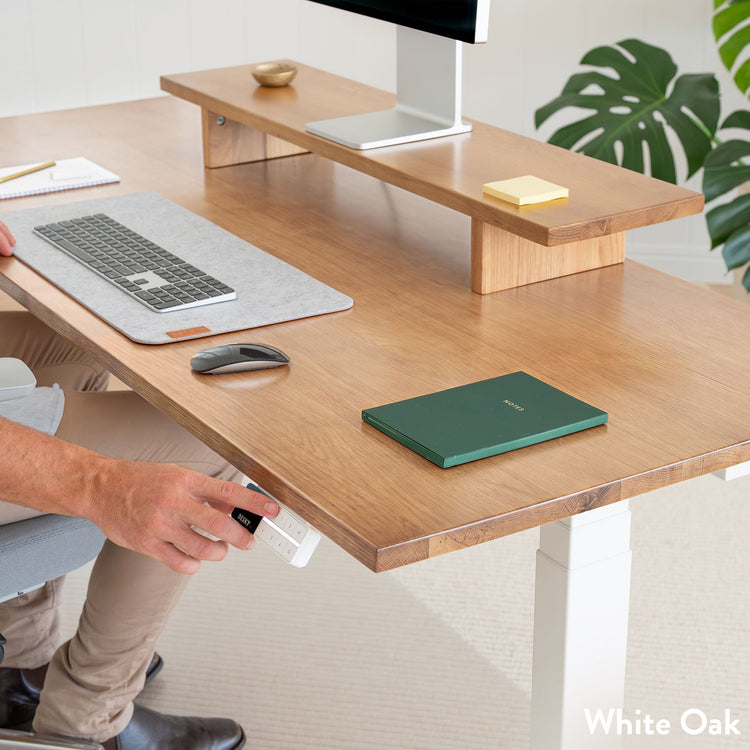 Bureau assis-debout en bois massif Desky Dual