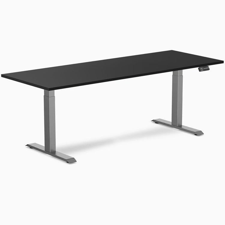 Bureau assis-debout Desky Dual en mélamine