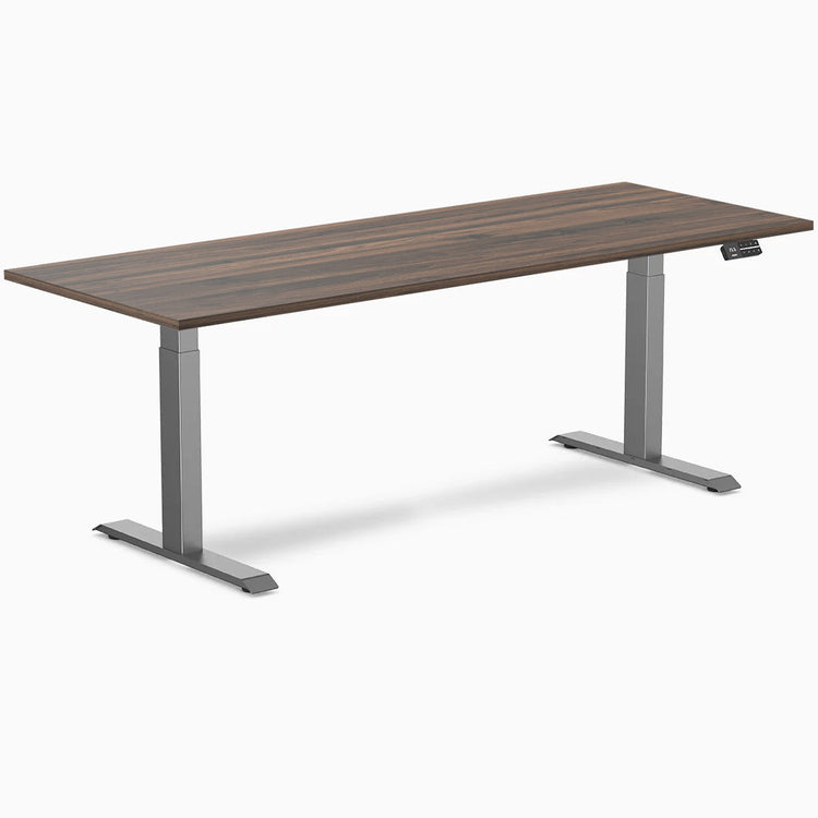 Bureau assis-debout Desky Dual en mélamine