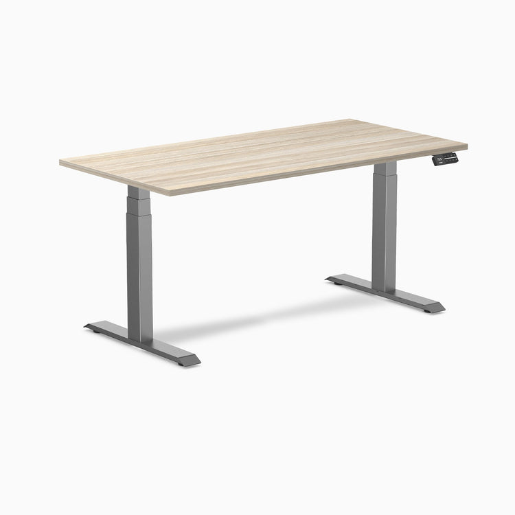 Bureau assis-debout Desky Dual en mélamine