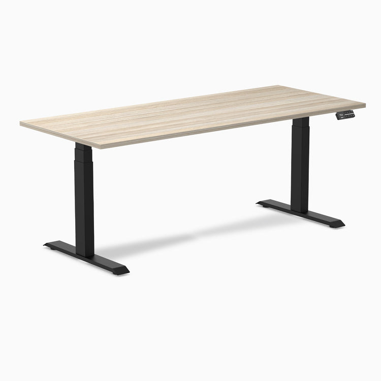 Bureau assis-debout Desky Dual en mélamine
