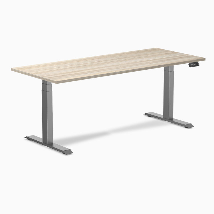 Bureau assis-debout Desky Dual en mélamine
