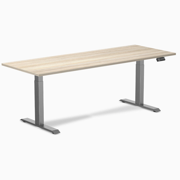 Bureau assis-debout Desky Dual en mélamine