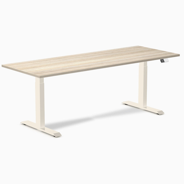 Bureau assis-debout Desky Dual en mélamine