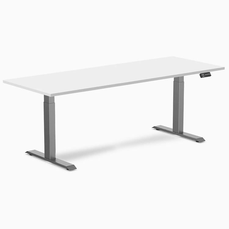 Bureau assis-debout Desky Dual en mélamine