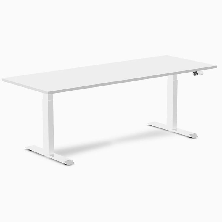 Bureau assis-debout Desky Dual en mélamine