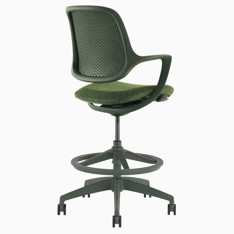 Chaise de bureau ergonomique Ă dossier bas Desky Evoque