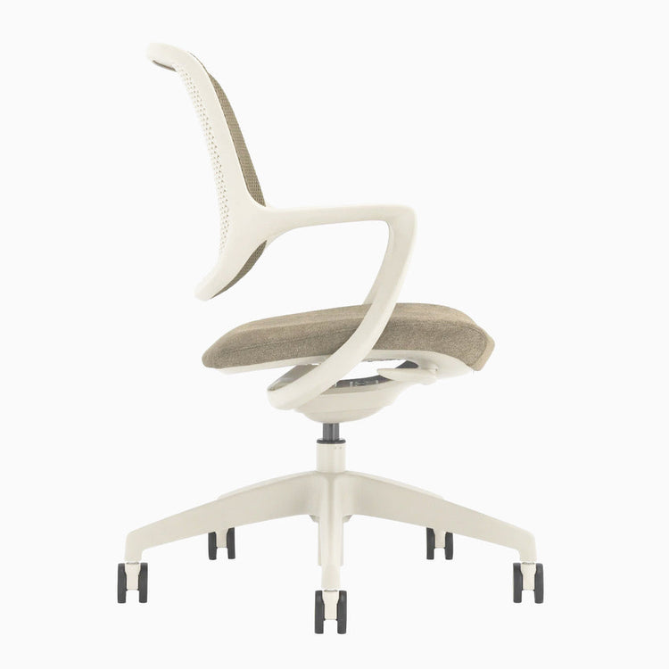 Chaise de bureau ergonomique Ă dossier bas Desky Evoque