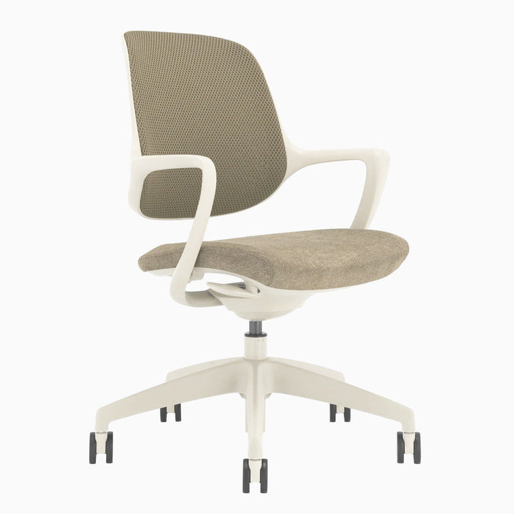 Chaise de bureau ergonomique Ă dossier bas Desky Evoque
