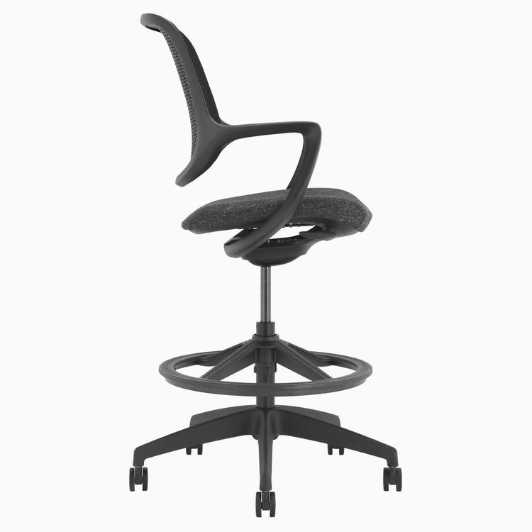Chaise de bureau ergonomique Ă dossier bas Desky Evoque