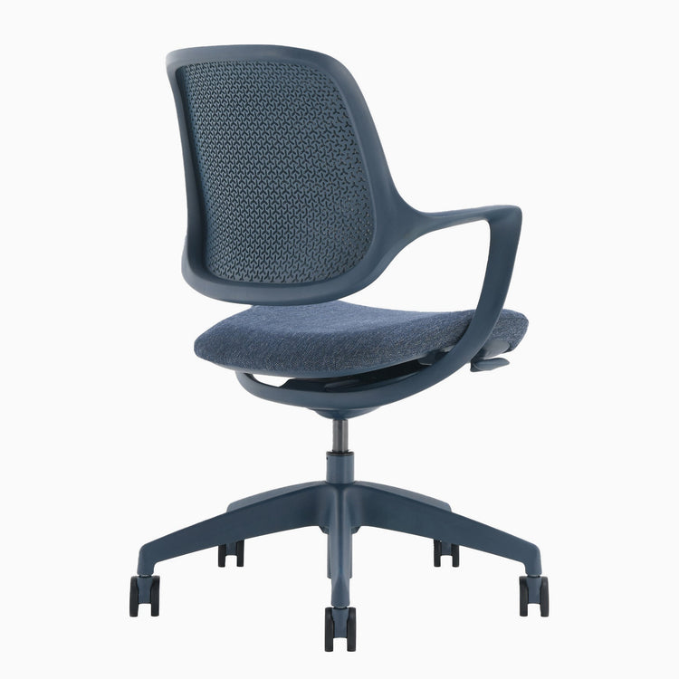 Chaise de bureau ergonomique Ă dossier bas Desky Evoque