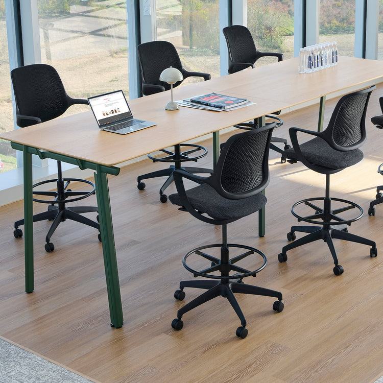 Chaise de bureau ergonomique Ă dossier bas Desky Evoque