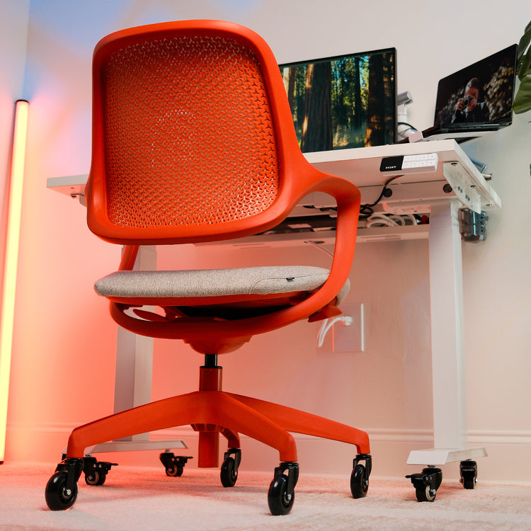 Chaise de bureau ergonomique Ă dossier bas Desky Evoque