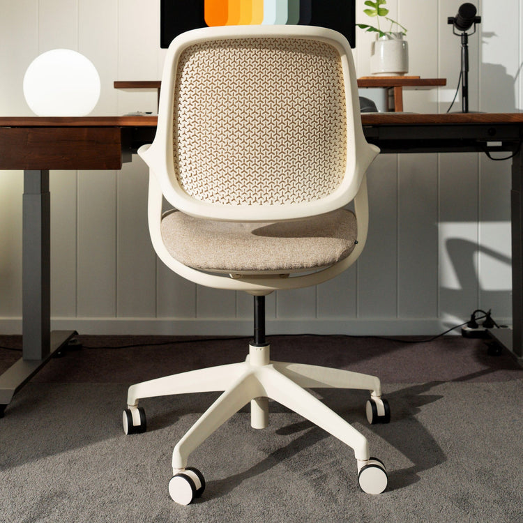 Chaise de bureau ergonomique Ă dossier bas Desky Evoque