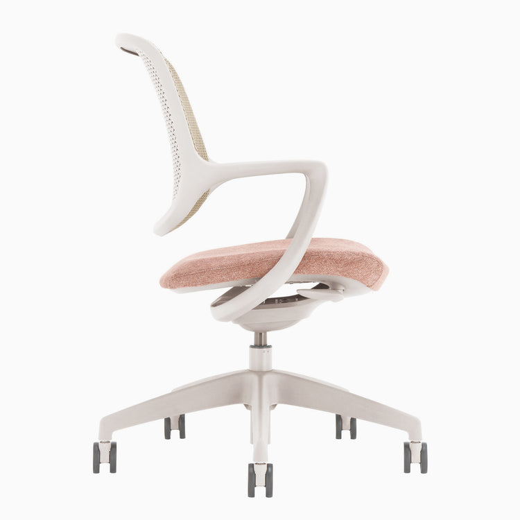Chaise de bureau ergonomique Ă dossier bas Desky Evoque