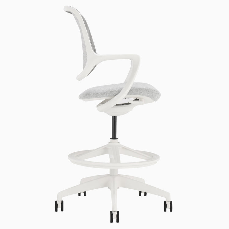 Chaise de bureau ergonomique Ă dossier bas Desky Evoque