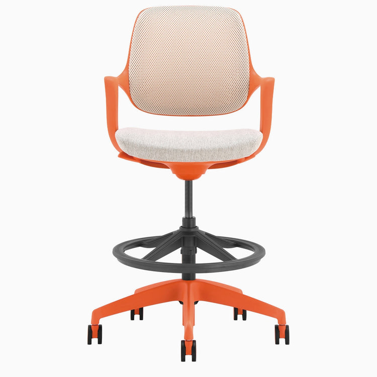 Chaise de bureau ergonomique Ă dossier bas Desky Evoque
