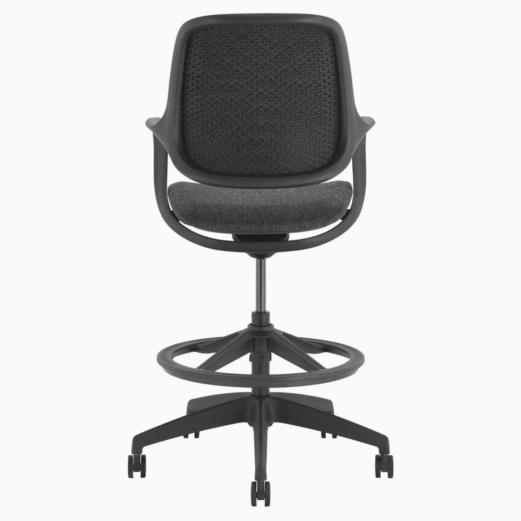 Chaise de bureau ergonomique Ă dossier bas Desky Evoque