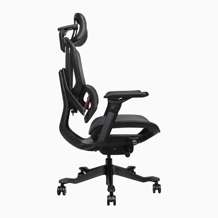 Chaise de bureau ergonomique Desky Contourra, vue de cÎté