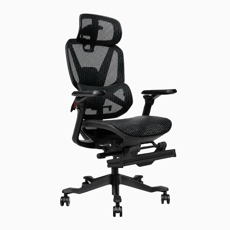 Chaise ergonomique Desky Contourra avec repose-pieds