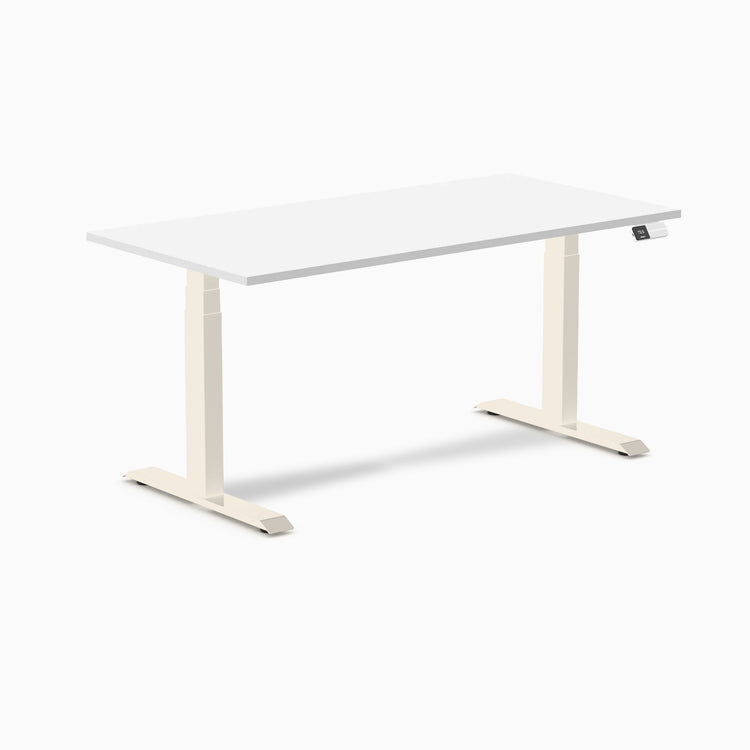Bureau assis-debout Desky Dual en mélamine