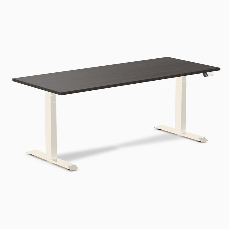 Bureau assis-debout Desky Dual en mélamine