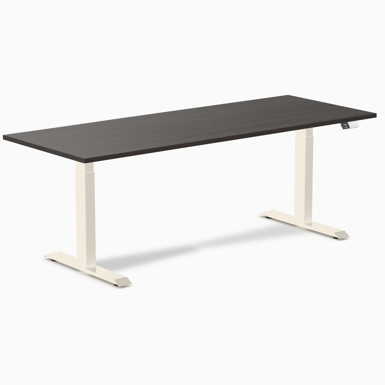 Bureau assis-debout Desky Dual en mélamine