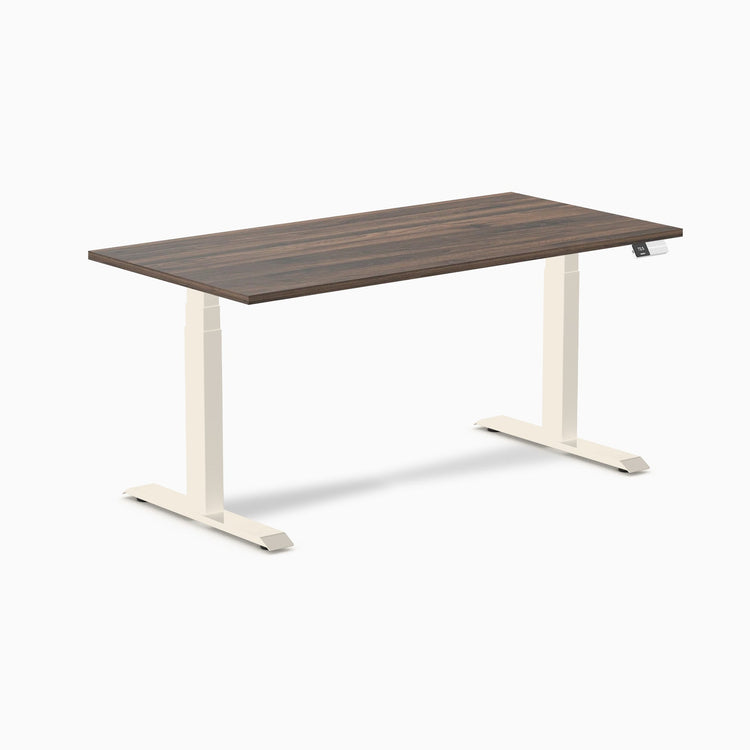 Bureau assis-debout Desky Dual en mélamine