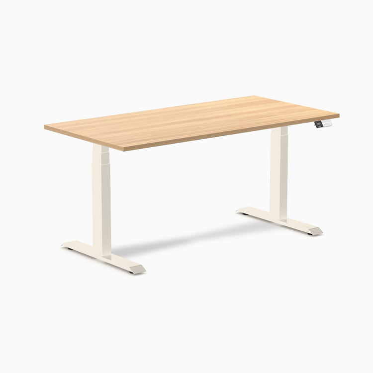 Bureau assis-debout Desky Dual en mélamine