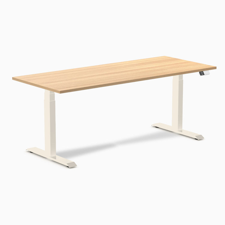 Bureau assis-debout Desky Dual en mélamine