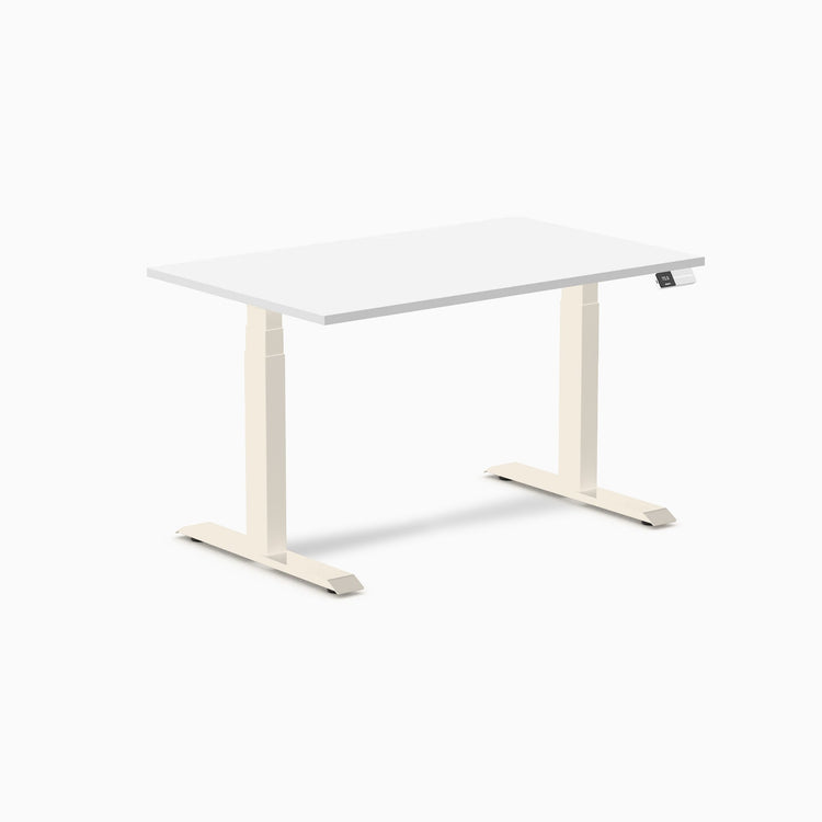 Bureau assis-debout Desky Dual en mélamine