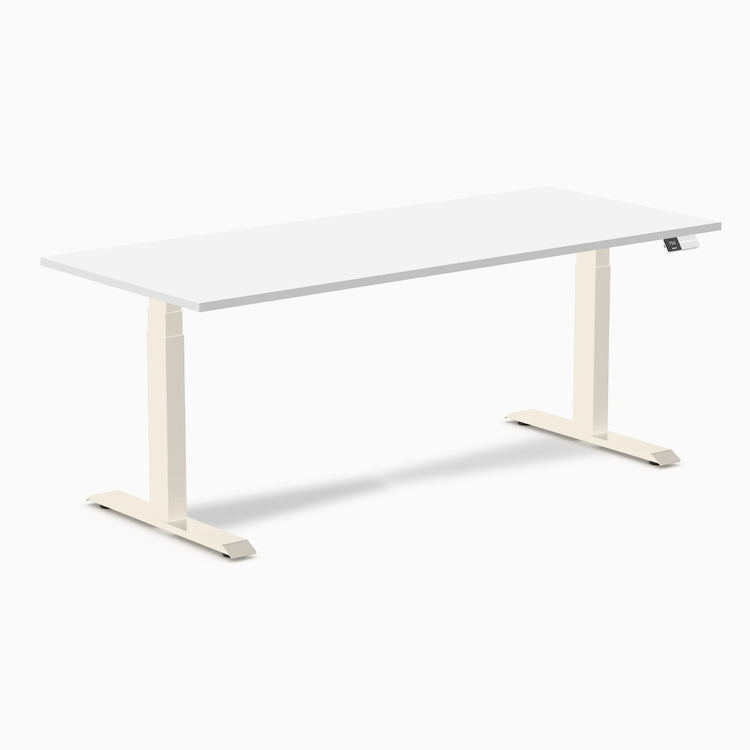 Bureau assis-debout Desky Dual en mélamine