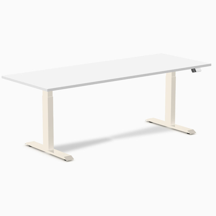 Bureau assis-debout Desky Dual en mélamine