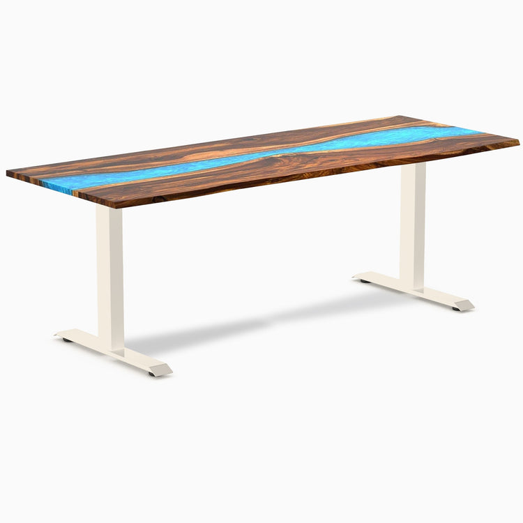 Bureau en bois massif et résine Desky Zero