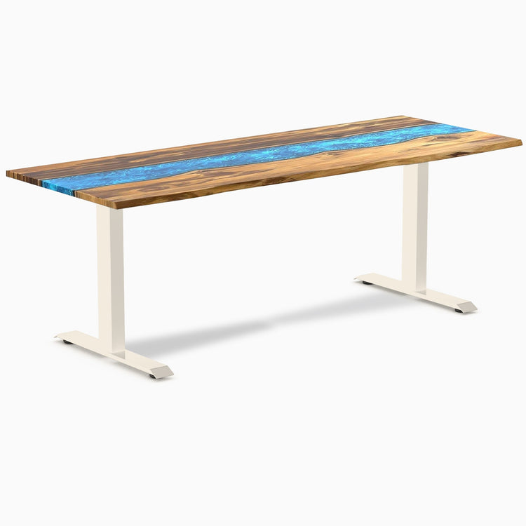 Bureau en bois massif et résine Desky Zero