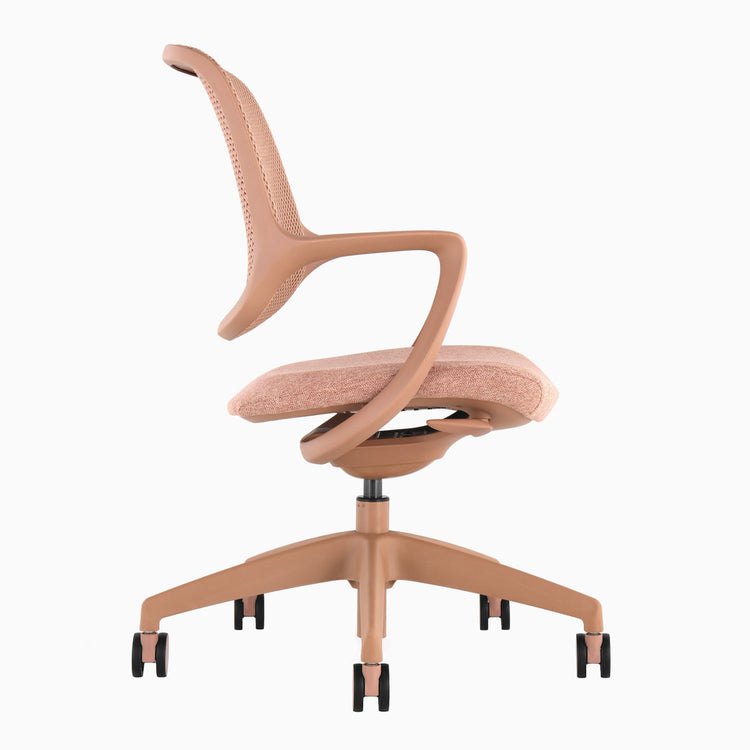 Chaise de bureau ergonomique Ă dossier bas Desky Evoque