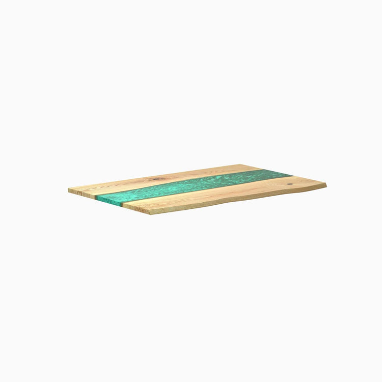 Plateaux de bureau en bois massif et résine Desky
