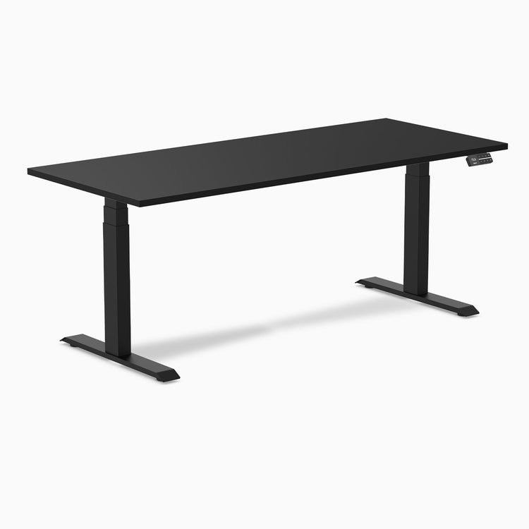Bureau assis-debout Desky Dual en mélamine