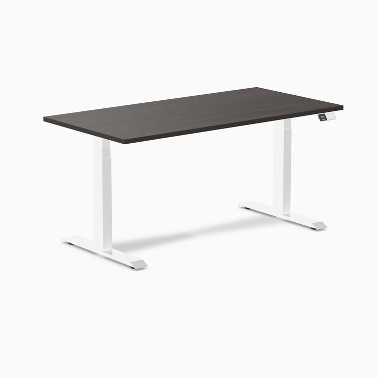 Bureau assis-debout Desky Dual en mélamine