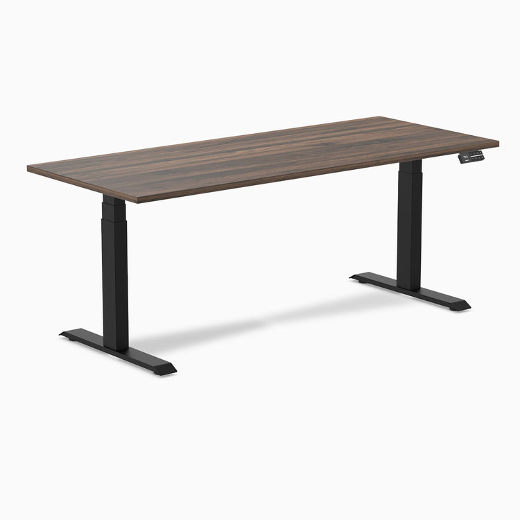 Bureau assis-debout Desky Dual en mélamine