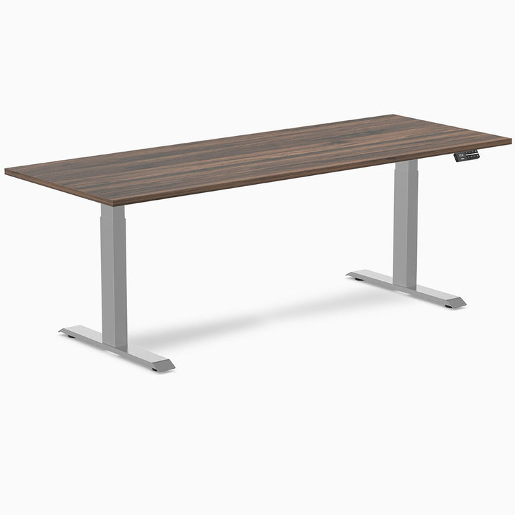 Bureau assis-debout Desky Dual en mélamine